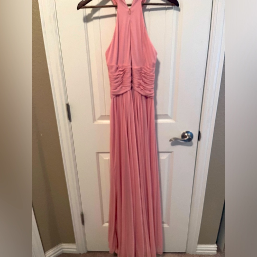 David’s Bridal High Neck chiffon full length Ballet